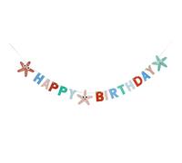 Hootyballoo Whale of A Time Starfish Banner 2M Decoration Birthday Banner Partyware HBWT102