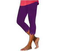 HOOUDO 3/4 Gym Leggings for Women UK Size 18 Sports Leggings for Women UK Womens Cropped Trousers Size 18 Sale Items for Women Lightning Deals Today 2024 April Shorts Purple