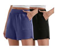 HOOUDO Black Denim Shorts Women 2 Pack Running Shorts Womens Quick Dry 2 in 1 Gym Short with Pockets Ladies High Waisted Workout Gym Yoga Bottoms Lightweight Soft Hot Pants,My Orders