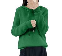 HOOUDO Black of Friday Offers Womens Cashmere Jumpers Hoodies Long Sleeved Knitted Sweaters Ladies Winter Warm Jumper Tops Casual Solid Color Base Sweatshirts Cashmere Jumpers Ladies Burgundy