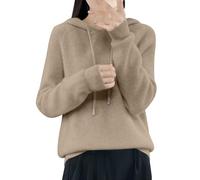 HOOUDO Black of Friday Week Womens Cashmere Jumpers Hoodies Long Sleeved Knitted Sweaters Ladies Winter Warm Jumper Tops Casual Solid Color Base Sweatshirts Cashmere Wool Jumpers For Women Uk
