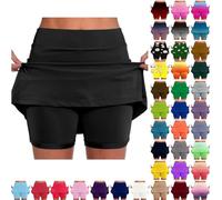HOOUDO Buy Again My Orders 2023 Skorts for Women UK High Waisted Tennis Skirt Skort Skater Skirt Golf School Mini Short Skirt with Pocket 2 in 1 Running Shorts Leggings Sales Today Clearance Women