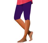 HOOUDO Cropped Ripped Jeggings for Women UK Plus Size Women Dresses 3/4 Leggings for Women UK Plus Size 2 Pk Running Leggings for Women UK Sale Items for Women Same Day Delivery Purple