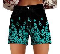 HOOUDO Day Prime Deals 2025 Denim Shorts Skinny Stretch Jean Casual Slim Fit Mother Summer Hot Pants with Pockets Low Rise Denim Shorts Y2k