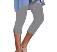 HOOUDO Day Prime Delivery Cropped Leggings Ladies High Waisted Capri Pants Summer 3/4 Length Stretch Pull on Trousers Plus Size Gym Yoga Shorts Ladies Cropped Leggings Size 20