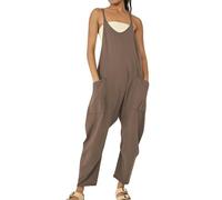HOOUDO Dungarees for Women UK Summer Wide Leg Jumpsuit with Pockets Loose Casual Playsuits Overalls Baggy Trousers Pants Romper Sling Jumpsuits Amaon Prime Orders Placed By Me