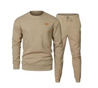 HOOUDO Fall Tops for Women Uk Clearance Mens 2 Piece Tracksuit Outfits Crew Neck Jumper Pullover Sweatpants Tracksuit Set Sweatshirt and Joggers Suit Casual Sweatsuit Sets Winter Deals