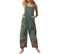 HOOUDO Girls' Dungarees & Jumpsuits Dungarees for Women UK Long Loose Casual Overall Cotton Sleeveless Jumpsuit Playsuit Summer Baggy Vintage Romper My Orders