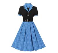 HOOUDO Plus Size Ladies Dresses for Wedding Guests Must Haves for Teen Girls Deals of The Day Sale Summer Sale Days Sale Dinner Dresses for Women UK Elegant Red Navy Blue Midi Mother of The Bride D