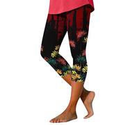 HOOUDO Sale Items Under 10 Pounds Womens Capri Pants Cropped Joggers Set for Women UK Travel Must Haves for Women Lightning Deals of The Day 3/4 Length Leggings Plus Size Wine