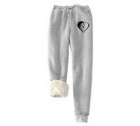 HOOUDO Sale Items Under 10 Pounds Womens Fleece Lined Joggers Winter Thermal Sweatpants Winter Sherpa Thick Furry Trousers Warm Drawstring Tracksuit Bottoms with Pockets Promotions