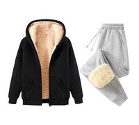 HOOUDO Smile Account Login My Account Fleece Lined Tracksuit Womens Full Set UK 2 Piece Warm Sherpa Lounge Wear Sets Ladies Winter Warm Trouser Suits Co Ord Set Outfit Activewear Online Fashion Store