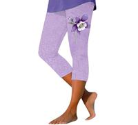 HOOUDO Todays Offers Special Deals Cropped Leggings for Women UK for Women Items Under 1 Pound Girls Capri Pants for Women UK Ladies Black Cropped Stretch Trousers