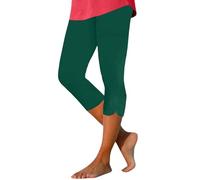 HOOUDO Wet Look Leggings Three Quarter Tummy Control Capri Pants with Pockets Slim Fit Stretchy Crop Trousers Joggers Activewear Lounge Shorts Jeans My Orders UK