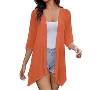 HOOUDO Women's Cardigans Lightweight Waterfall Cardigan Plus Size Open Front Top Ladies long Sleeve Kimono Jumpers Loose Casual Outerwear with Pocket Limited Time Deals Of The Day