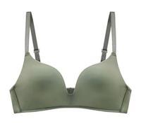 HOOUDO Womens Coats Sale Clearance Ladies Bras Push Up Sleeping Bra Non Wired Lace Minimiser Bra Crop Top Non Padded Wide Strap Bralettes Tshirt for Ladies Green