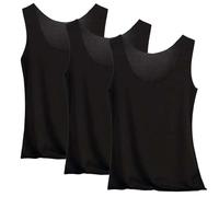 HOOUDO Womens Vest Tops Multi Pack Plus Size Silk Satin Camisole Summer Base Shirt Stretch Casual Supersoft Tank Tops Undershirt for Ladies and Girls Prime of Day Deals 2025