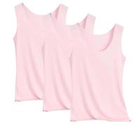 HOOUDO Womens Vest Tops Multi Pack White Silk Satin Camisole Summer Base Shirt Stretch Casual Supersoft Tank Tops Undershirt for Ladies and Girls Prime with Day Deals Today 2025 Clearance