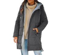 HOOUDO Womens Winter Coat Warm Long Down Jacket Lightweight Windproof Quilted Puffer Coats Jackets Ladies Outdoor Hiking Parka Outwear with Hood