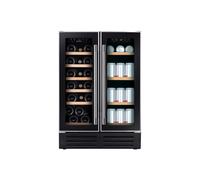 Hoover 38 Bottle Capacity Dual Zone Wine Cooler - Black HWCB60DUK/N [EEK: G]