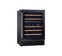 Hoover 46 Bottle Capacity Dual Zone Freestanding Wine Cooler - Black HWCB60UK/N