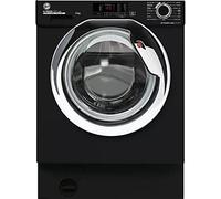 Hoover 8kg 1400rpm Integrated Washing Machine - Black with chrome door