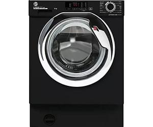 Hoover 8kg 1400rpm Integrated Washing Machine - Black with chrome door