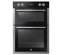 Hoover 90cm Built Under Double Oven HO9DC3UB308BI - Black & Stainless Steel Black