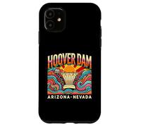 Hoover Dam Arizona Nevada Vintage Retro Colorful Graphic Case for iPhone 11