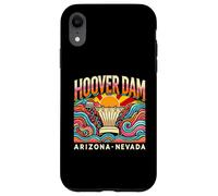 Hoover Dam Arizona Nevada Vintage Retro Colorful Graphic Case for iPhone XR