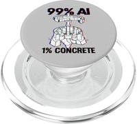 Hoover Dam Civil Engineer Funny AI Glitch PopSockets PopGrip for MagSafe