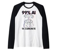 Hoover Dam Civil Engineer Funny AI Glitch Raglan Baseball Tee