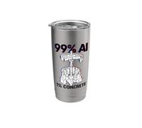 Hoover Dam Civil Engineer Funny AI Glitch Stainless Steel Insulated Tumbler