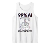Hoover Dam Civil Engineer Funny AI Glitch Tank Top