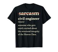 Hoover Dam Civil Engineer Funny Definition T-Shirt