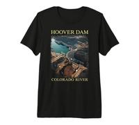 Hoover Dam Nevada Arizona Colorado River Engineering Vegas Premium T-Shirt