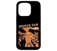 Hoover Dam Retro Desert Canyon Landmark Travel Souvenir Case for iPhone 15 Pro
