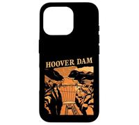 Hoover Dam Retro Desert Canyon Landmark Travel Souvenir Case for iPhone 16 Pro