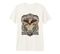 Hoover Dam Tourist Patriotic Eagle Emblem Premium T-Shirt