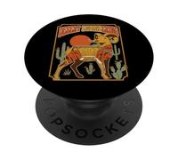 Hoover Dam Tourist Retro Bighorn Sheep Sunset PopSockets Adhesive PopGrip