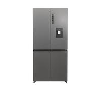 Hoover Free Standing Cube Fridge Freezer, 4 Doors, No Frost, E Class, 463L Total Capacity, Non Plumbed, Silver 83x65x181cm - HHCR3818EWPL