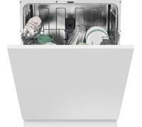 Hoover H-DISH 300 LITE HIP 3C7E0S-80 Fully Integrated Full Size Dishwasher - Black Control Panel with Fixed Door Fixing Kit - C Rated, Black