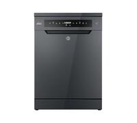 Hoover H-DISH 700 HF 4A4S3PSA-80 Free Standing Full Size Dishwasher, 14 Place Settings, Graphite, A Rated