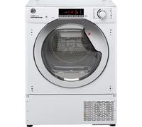 Hoover H-DRY 300 BATDH7A1TCE Wifi Connected 7Kg Integrated Heat Pump Tumble Dryer - White - A+ Rated, White