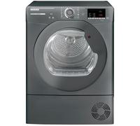 Hoover H-DRY 300 HLE C9DRGR-80 Wifi Connected 9Kg Heat Pump Tumble Dryer - Graphite - B Rated, Silver