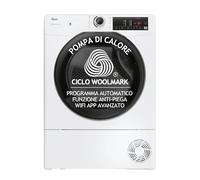 Hoover H-DRY 350 Dryer 9 kg, Heat Pump, Freestanding, 85 x 60 x 58.5 cm (HxWxD), Class D, Wi-Fi + BLE Control, App hOn, 16 Programs, White - HR EH9N2TBE-S