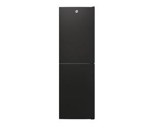Hoover H-FRIDGE 300 50/50 Fridge Freezer, 252L Capacity, Black, E Class | Freestanding 2 Door Refrigerator, Low Frost, Internal Display, Integrated Handle, 54.5x55x176 cm, HOCT3L517EBK