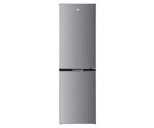 Hoover H-FRIDGE 300 Freestanding Fridge Freezer 60/40, 2 Doors, Total No Frost Technology, E Class, 247L Total Capacity, Internal Display, Integrated Handle, Silver, 54x60x181 cm - HOCH1T518EXK