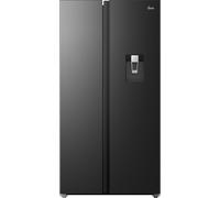 Hoover H-FRIDGE 500 MAXI HONSQ2T918EWBK Non-Plumbed Total No Frost American Fridge Freezer - Black - E Rated, Black