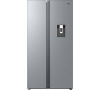 Hoover H-FRIDGE 500 MAXI American Fridge Freezer, Water Dispenser, Inox | Side by Side Freestanding Refrigerator, E Class, Total No Frost, Smart Contents, 90x64x177.5cm, HONSQ2T918EWXK